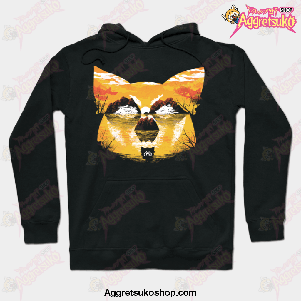 Aggressive Sunset Hoodie Black / S