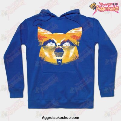 Aggressive Sunset Hoodie Blue / S