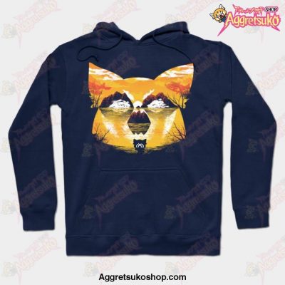 Aggressive Sunset Hoodie Navy Blue / S
