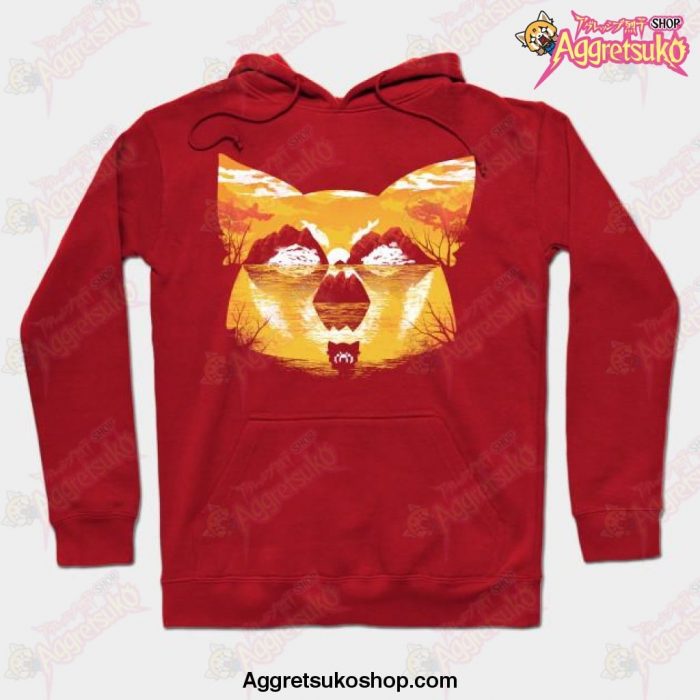 Aggressive Sunset Hoodie Red / S