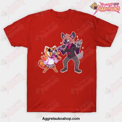 Aggretsuko - Retsuko And Haida T-Shirt Red / S