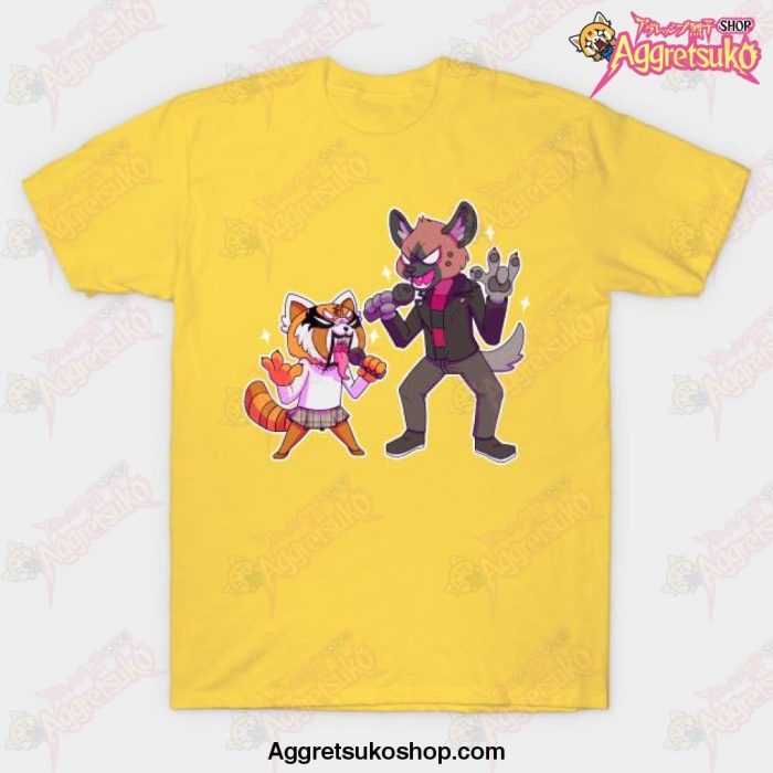 Aggretsuko - Retsuko And Haida T-Shirt Yellow / S