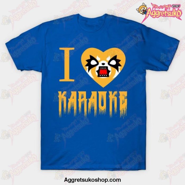 I Love Karaoke T-Shirt Blue / S