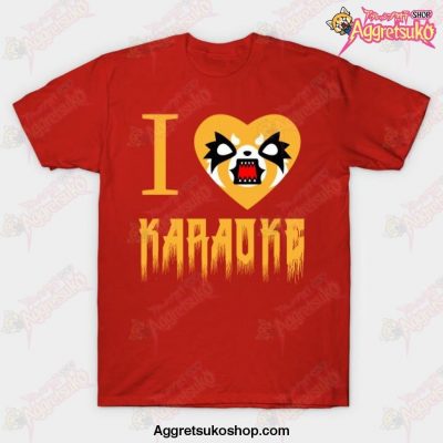 I Love Karaoke T-Shirt Red / S