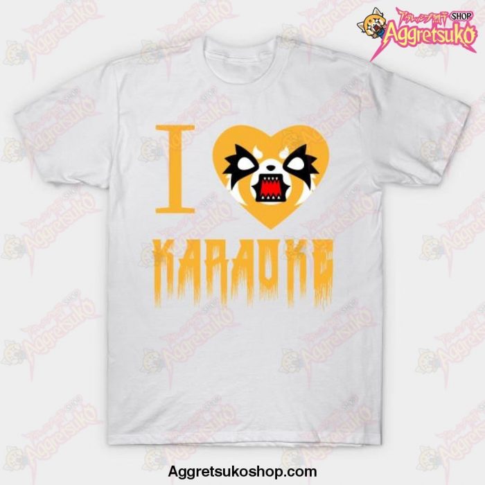 I Love Karaoke T-Shirt White / S
