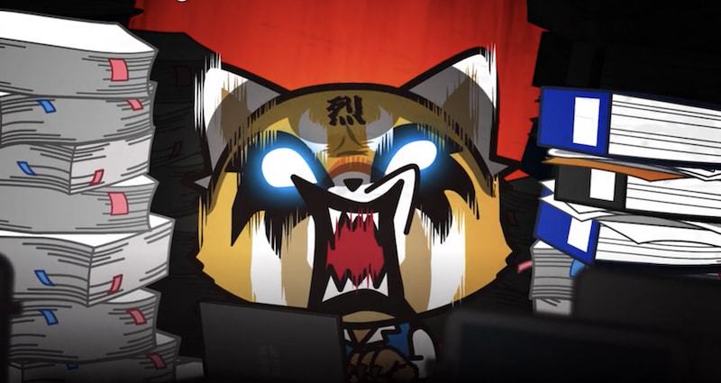 Aggretsuko's double life, revealed (Episode 1, "A Day in the Life of Retsuko")