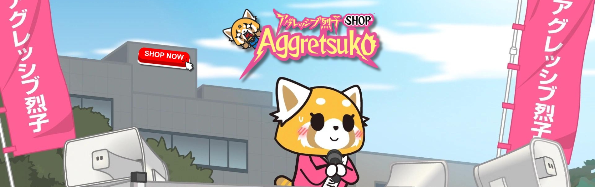 Aggretsuko Shop Banner - Aggretsuko Shop