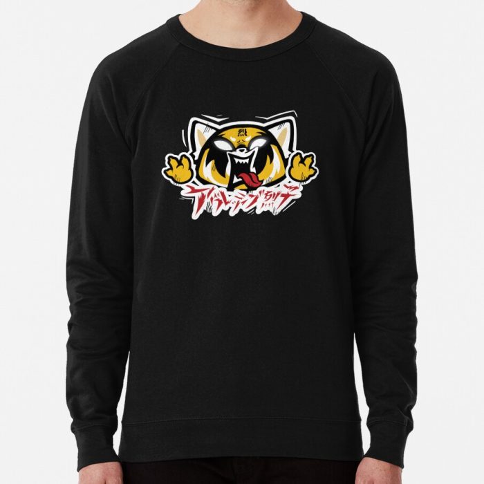 ssrcolightweight sweatshirtmensblack lightweight raglan sweatshirtfrontsquare productx1000 bgf8f8f8 - Aggretsuko Shop